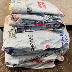 Pottery Barn Teen Sports-Themed Bedding in Gray